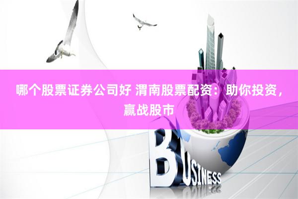 哪个股票证券公司好 渭南股票配资：助你投资，赢战股市